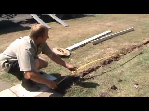 PVC fence install #1