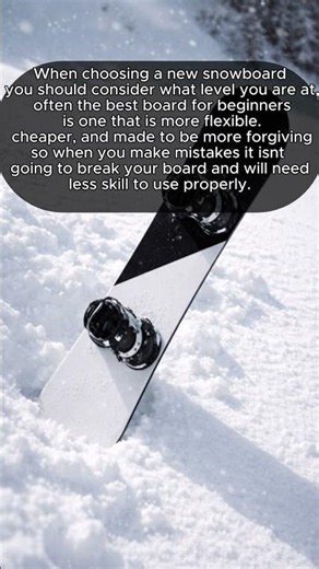 How to choose a new snowboard for beginners