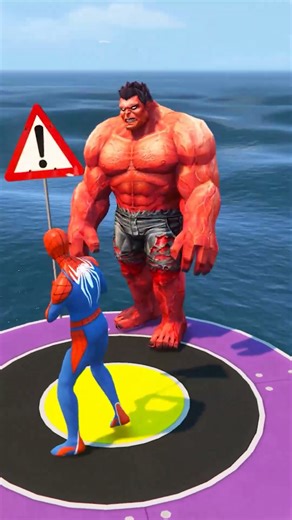 Spider-Man Smashing Hulk #Shorts