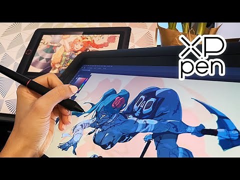 Drawing With & Reviewing XPPEN Artist 15.6 Pro Tablet!