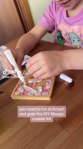 DIY Mosaic Coaster Kit: Fun Kids Crafts for Mother's Day