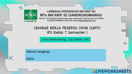 LKPD IPS 7 SMS 1 SUMBER DAYA ALAM INDONESIA online exercise for