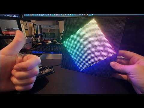 How to: Adafruit RGB Bonnet and P3 led 64x64 Matrix