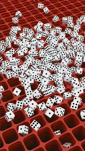 Falling Dice Dropping Into the Grid 🎲⬇️✨