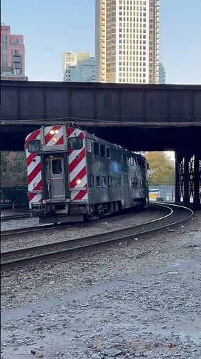 Metra train at Canal street Chicago, IL