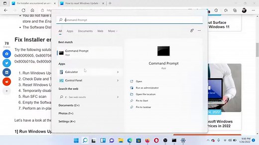 Fix Installer encountered an error on Windows 11/10