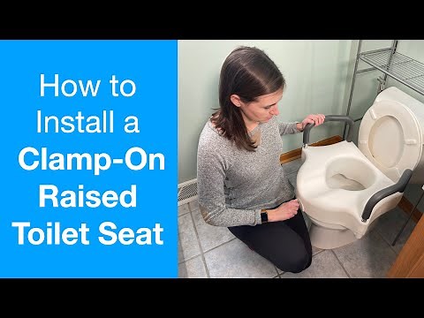 How to Install a Raised Toilet Seat without Tools | Clamp-On