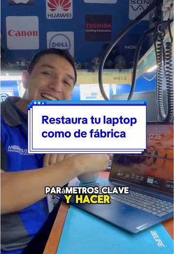 Restaura tu equipo como cuando recién lo compraste #ventalaptop #compralaptop #soportetecnico #aprendetiktok #laptopnueva #instalarwindows #tutorial #megasyscorp #microsoft #formatear