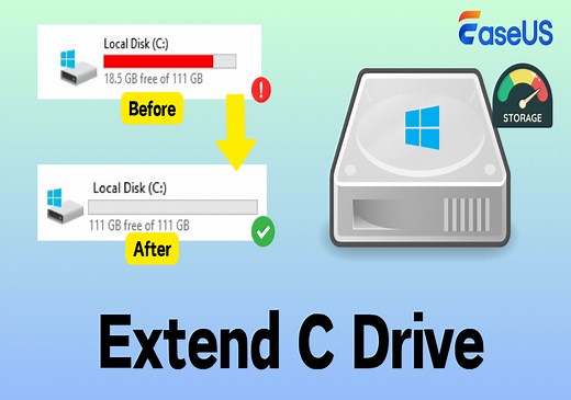 How to Extend C Drive in Windows 10? [3 Efficient Ways]