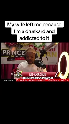 My wife left me because I'm a drunkard and addicted to it