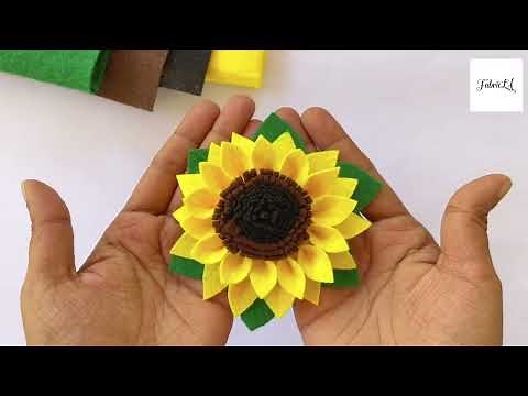 🌸✨ DIY Felt Flowers Tutorial | Easy Step-by-Step Guide for Beautiful Crafts ✨🌸