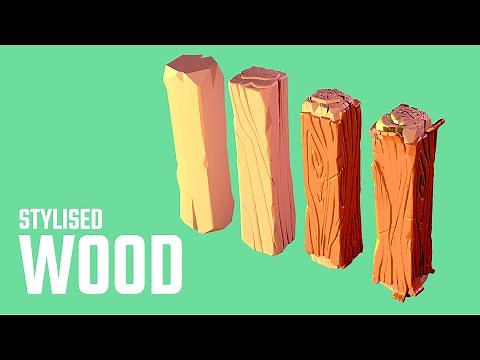 SCULPTING STYLISED WOOD -- Tutorial -- Zbrush --