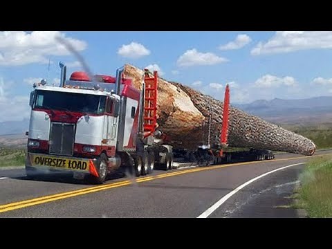 Amazing Fastest Heavy Logging Truck Operator - Extreme Overload Truck & Heavy Wood Sawmill Machinery