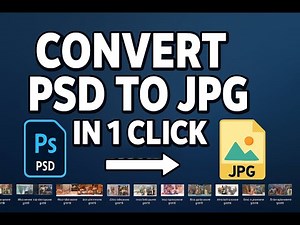 Convert Multiple PSD Files to JPG in One Click | Easy Photoshop Trick