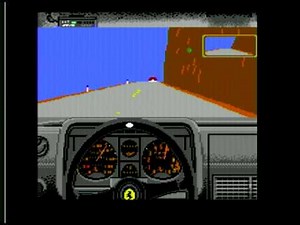 Commodore 128 with SuperCPU playing Test Drive