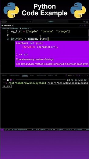 Create a String From a List with Python