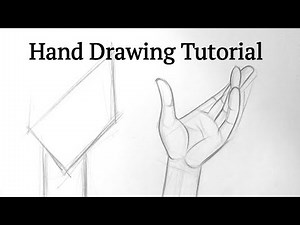 How to draw hand/hands for beginners Hand drawing basics easy step by step tutorial with pencil.