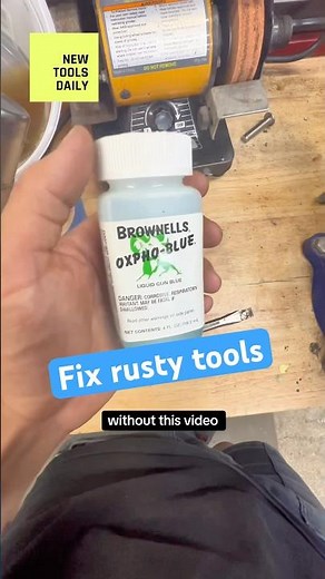 Clean up rusty tools with this - OxphoBlue Cold Bluing Fluid DIY Black Phosphate Rustproof Coating