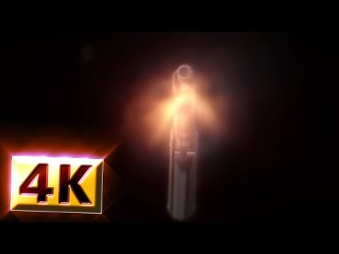 【フリー素材 / 4K】　銃撃・ガンアクション　CGアニメーション素材セット　遠距離ver(BBあり)　2160p 60fps エフェクト After Effects AE アフターエフェクト