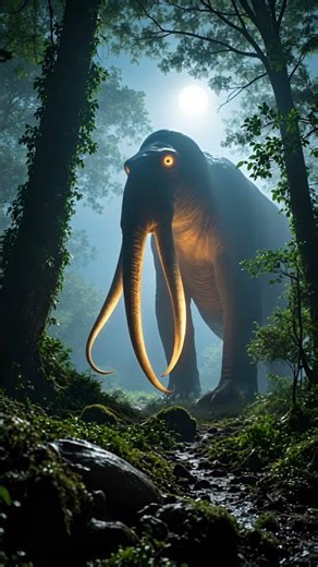 A colossal Megatherium, the legendary giant ground sloth