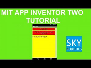 MIT App Inventor Two Tutorial: Notifications