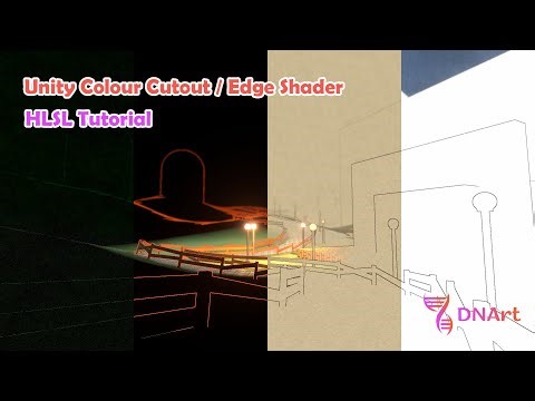 Unity Colour Cutout / Edge Shader (HLSL Tutorial in Unity)