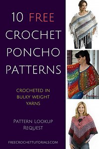 Bulky Weight Yarn Poncho Patterns Free