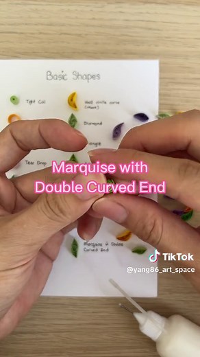 How to Make a Marquise with Double Curved End | Paper Quilling Tutorial