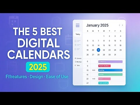 The 5 Best Digital Calendars for 2025 – Features, Design & Ease of Use