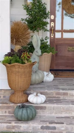 3.4K views · 168 reactions | Gave my fall planters a little love and replaced the dried out mums with coleus, sweet potato vine, and asparagus fern. Love the texture and color they add to my pots. Simple swaps that make all the difference! #CottageStyle #FallGardening #porch #frontporch #homeinspo #countryliving #fall #fallaesthetic #home | Mylittlewhitebarn | Facebook