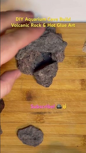 DIY Aquarium Cave Build | Volcanic Rock & Hot Glue Art | Relaxing Crafting Process Part 8