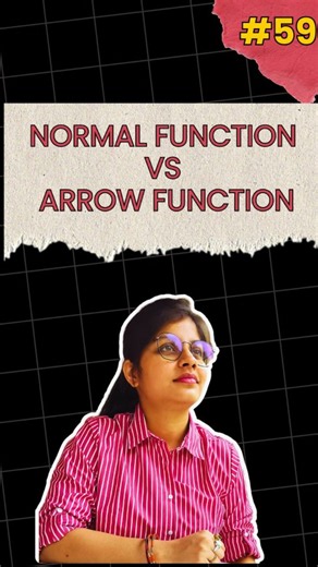 The Script Style on Instagram: "They look similar… but behave VERY differently 👀 🔹 Normal Function ✅ Has its own this ✅ Has its own arguments ✅ Can be used as a constructor 🔹 Arrow Function ❌ No own this (inherits from parent) ❌ No arguments ❌ Cannot be used with new That’s why choosing the right one matters in real projects 🔥 #JavaScript #LearnJavaScript #WebDevelopment #CodingReels #frontenddeveloper"