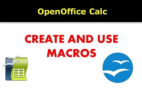 CREATE AND USE MACROS IN OPEN OFFICE