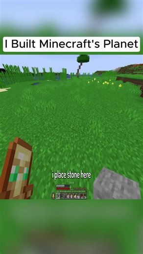 I Built Minecraft's Planet#vairalvideo | minecraft