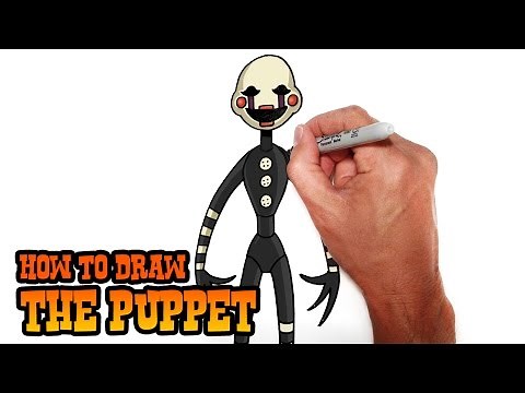 How to Draw The Puppet- Five Nights at Freddy's- Video Lesson