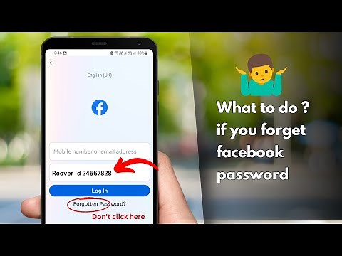 What to Do If You Forgot Your Facebook Password