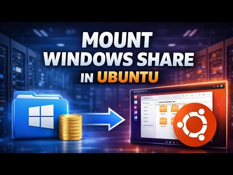 Mount Windows Share Permanently in Ubuntu | No More Disconnects