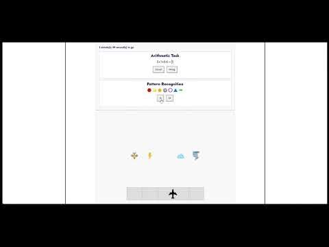 CUT-E Multitasking Capability Test - Cadet Pilot Aptitude Test(2025 New)