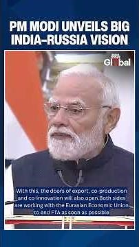 Modi Announces Game-Changing 2030 Roadmap with Russia as FTA Push and Corridors Advance| #shorts
