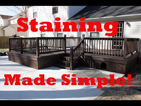 How to stain a deck! *Sherwin Williams*