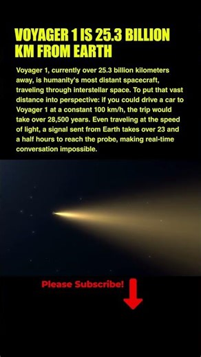 Voyager 1 is 25.3 Billion Kilometres from Earth