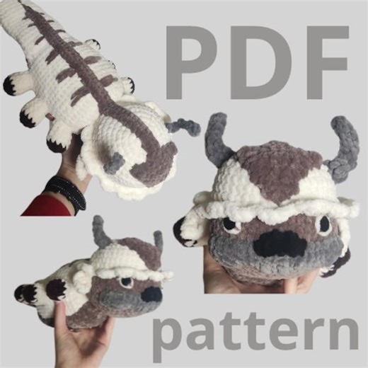 PDF !!! Crochet Pattern Appa, Bison, Avatar Inspired Pattern, Crochet Toy, Fluffy Gift, Handmade, Amigurumi - Etsy