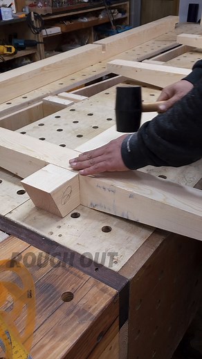 4x4 lumber table legs #joiner #木工 #목공 #woodworking