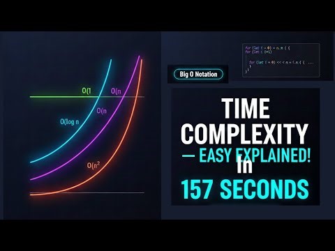 Time Complexity Explained - in 157 seconds