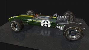 Classic F1 Lotus Type 49 - 3D model by polysnap