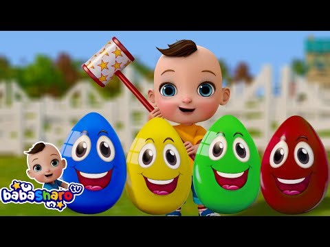 Color Egg Song | Learn Colors | Nursery Rhymes & Kids Songs | BabaSharo TV