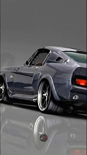 ​🔥 GREY BEAST! This Classic Mustang Restomod is PURE Muscle Car Perfection #Shorts