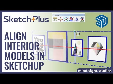 Align Objects Perfectly with SketchPlus Align Tool in SketchUp