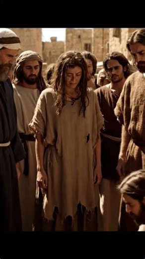 “Let any one of you who is without sin be the first to throw a stone at her.” John 8:3–11