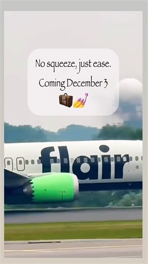 flair airlines on Instagram: "ur gonna see a whole new Flair soon… AKA: Starting December 3, when you buy a carry-on, your carry-on and personal item will not be proactively sized unless assessed to be too big to fit in the overhead bin or under your seat. #travel #flairairlines #canada #plen #wickedmovie"